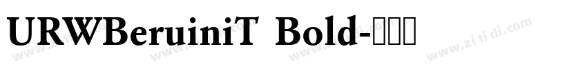 URWBeruiniT Bold字体转换